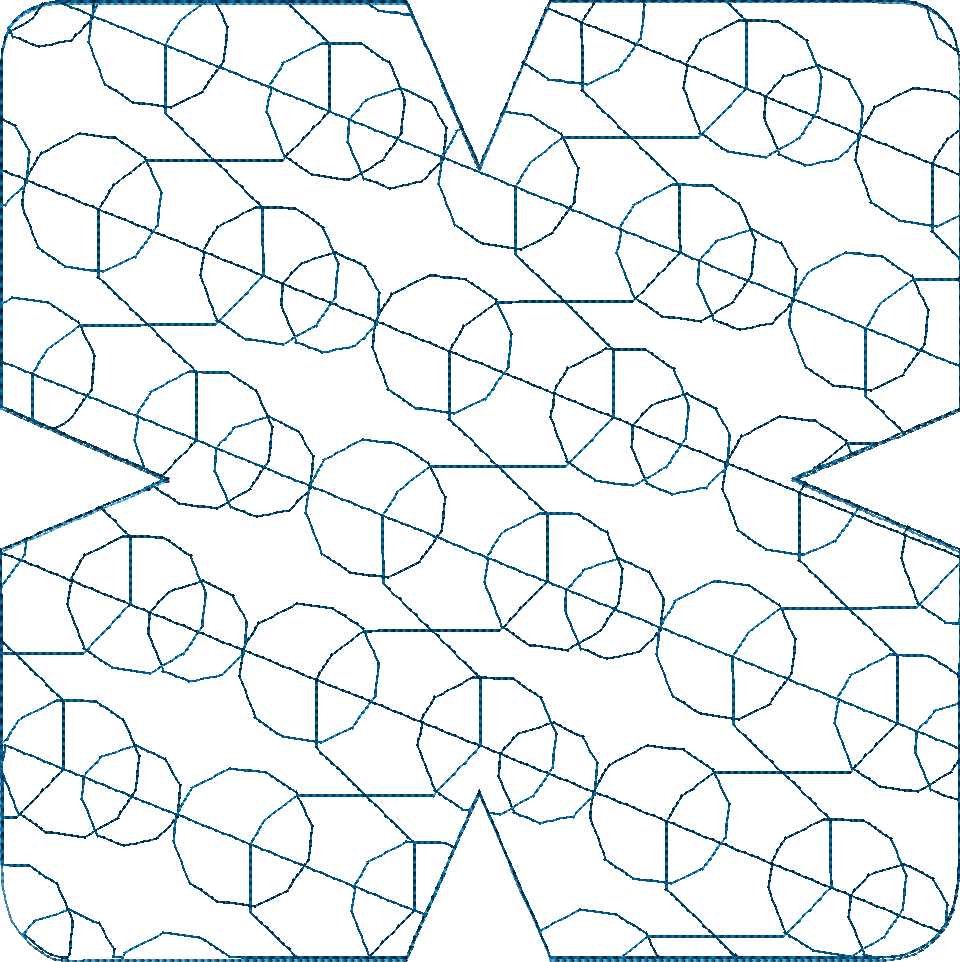 In-the-Hoop Bowl Cozy Embroidery Design – Modern Circles Pattern