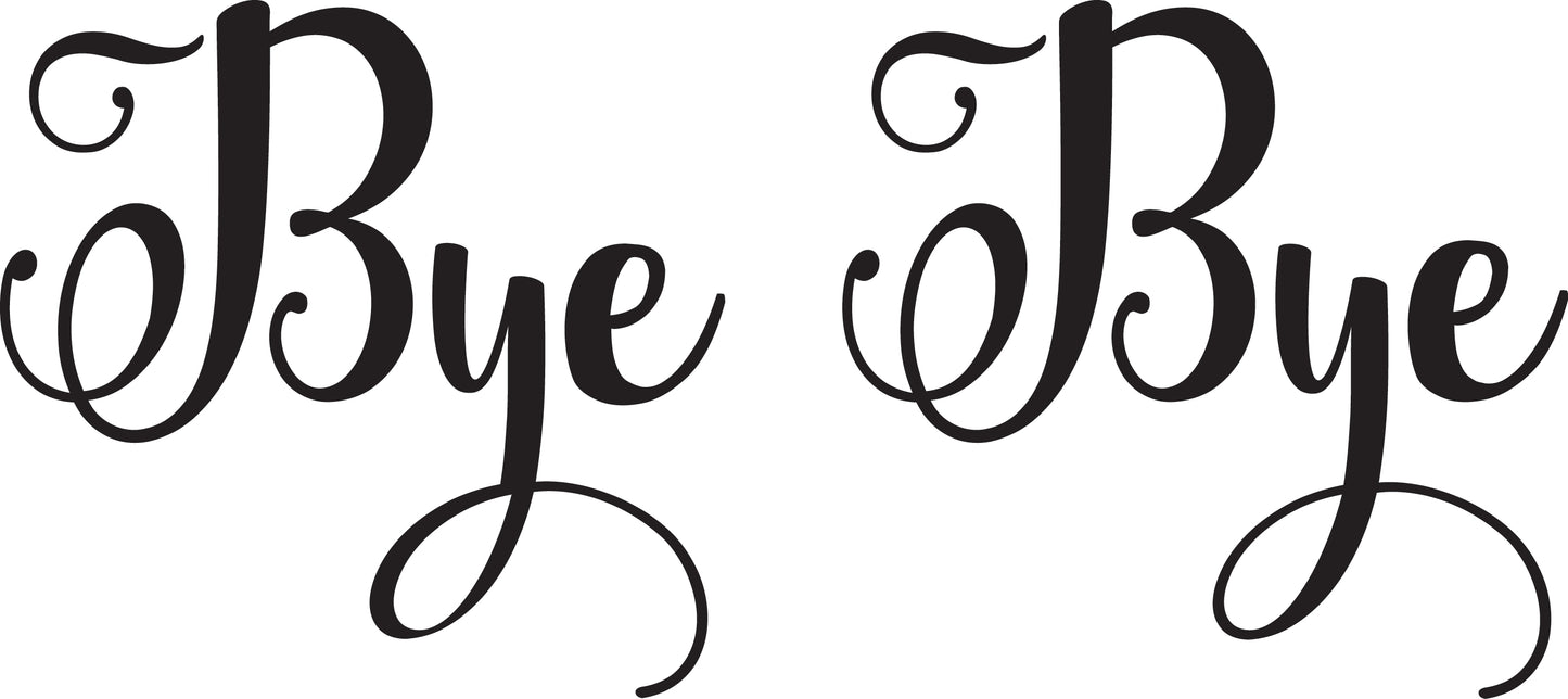 Bye Bye SVG Cut File