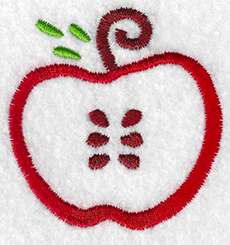 Apple embroidery design