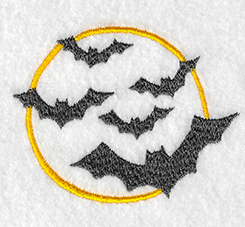 Bats embroidery design