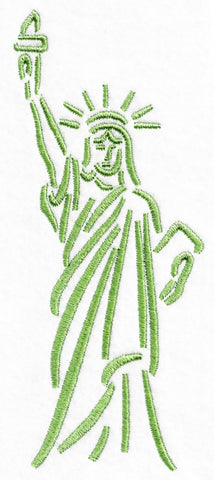 Statue of Liberty Embroidery Design