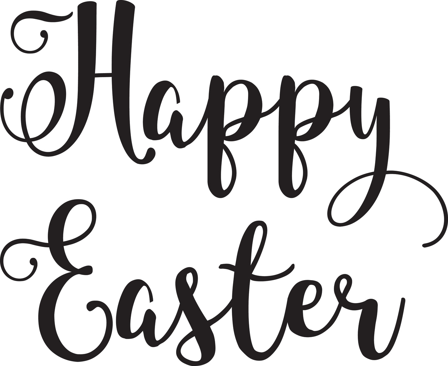 Happy Easter SVG cut file