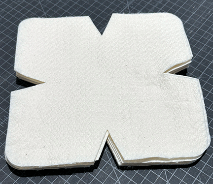 Set of 8 - 10" cotton batting pre cuts for microwave soup bowls