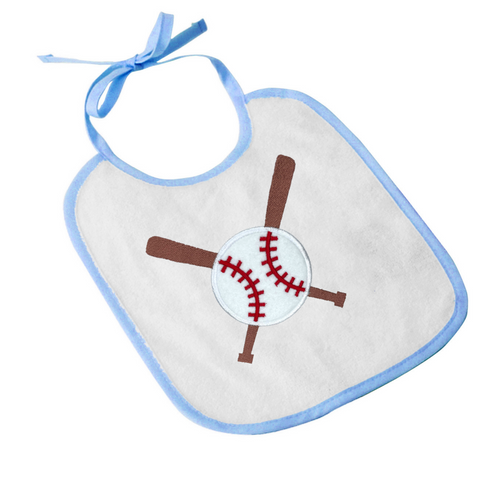 Baseball and bat applique embroidery design