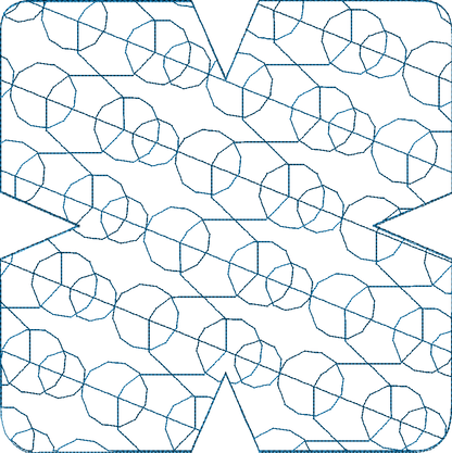 In-the-Hoop Bowl Cozy Embroidery Design – Modern Circles Pattern