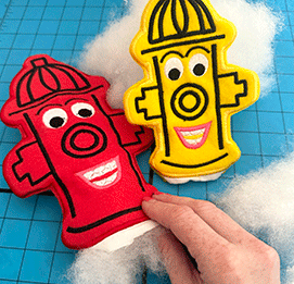 In-the-Hoop Fire Hydrant Plushie Toy – Embroidery Design for Pet Gifts & Play