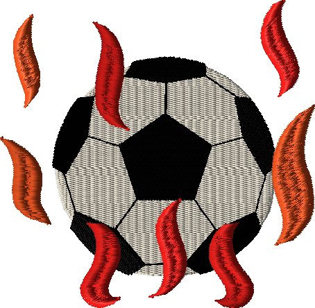 Soccer Ball embroidery design - July 2023 VIP Freebie