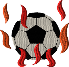 Soccer Ball embroidery design - July 2023 VIP Freebie