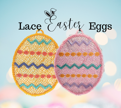 Easter Egg Sun Catcher Embroidery Design – In-the-Hoop Spring Decor