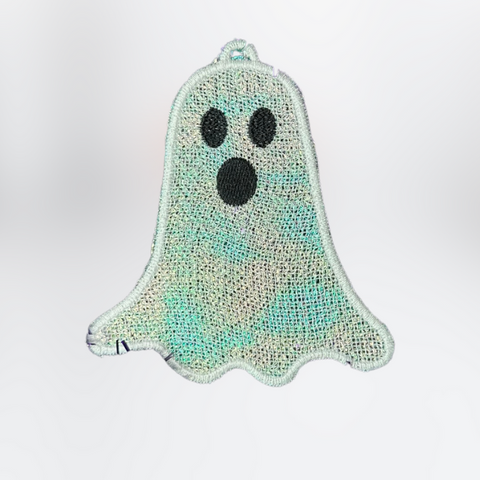 In the Hoop Ghost embroidery design for Halloween