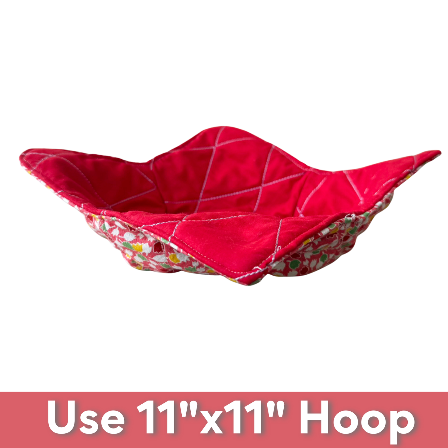 In the Hoop Microwave Bowl Cozy Design – Diamond Crosshatch