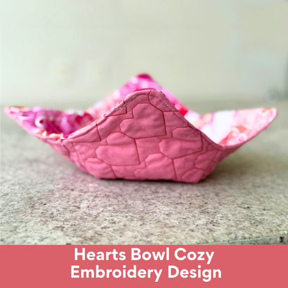 Set of 6 In-the-Hoop Microwave Bowl Cozy Embroidery Designs