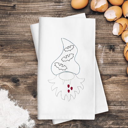 Vampire Gnome Embroidery Design – In-the-Hoop Greeting Card