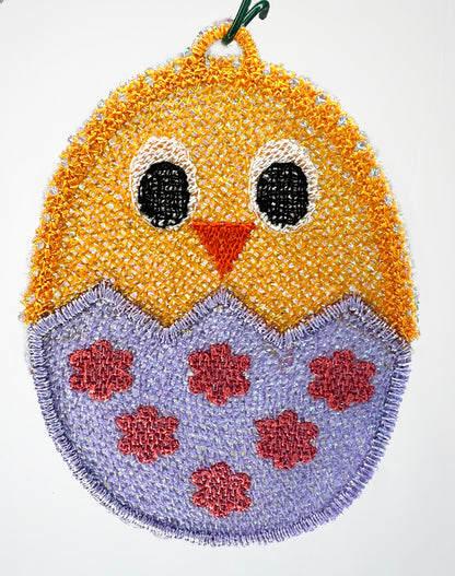 Lace Easter Egg Embroidery Design – Free Standing Lace for Spring Decor