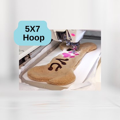 Dog Bone Toy In the Hoop Machine Embroidery Designs - 5X7 Hoop size