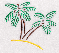 Palm Tree Free Embroidery Design