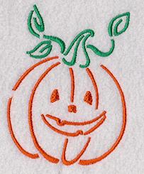 Pumpkin embroidery design