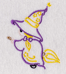 witch embroidery design