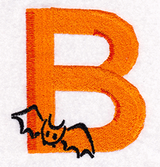 Letter B embroidery design