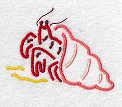 sea shell embroidery design