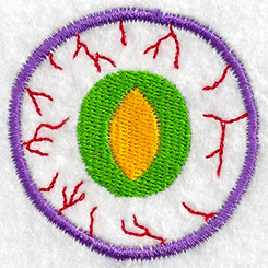 Eye ball embroidery design