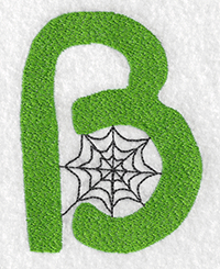 Letter B embroidery design
