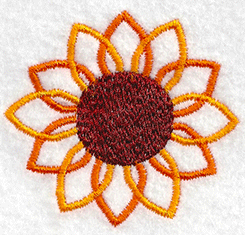 Sunflower embroidery design