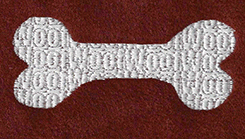 dog bone embroidery design