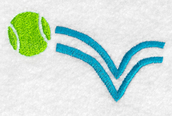 tennis ball embroidery design