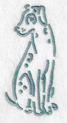 Dalmation dog embroidery design