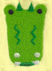 alligator embroidery design