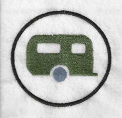 camper embroidery design