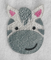 zebra embroidery design