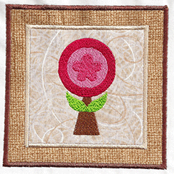 In The Hoop Coaster Embroidery Design
