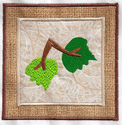 In The Hoop Coaster Embroidery Design