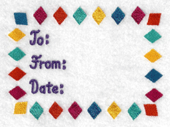 Quilt Label Embroidery Design