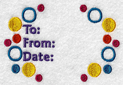 Quilt Label Embroidery Design