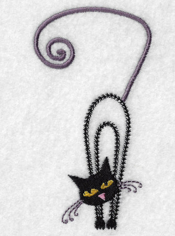 Vintage Cat Embroidery Design