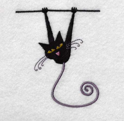 Black Cat Embroidery Design