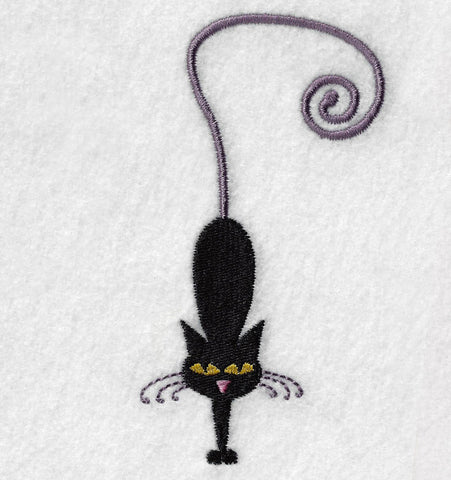 Black Cat Embroidery Design