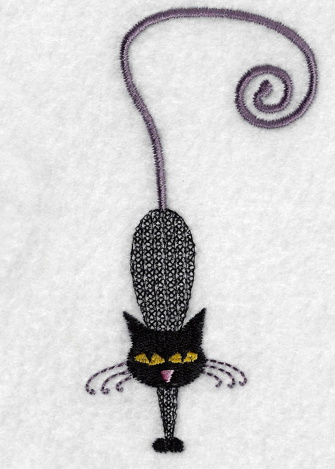 Vintage Cat Embroidery Design