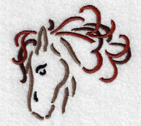 Western Horse Embroidery Design Bundle