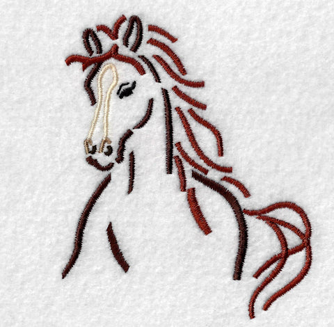 Western Horse Embroidery Design Bundle