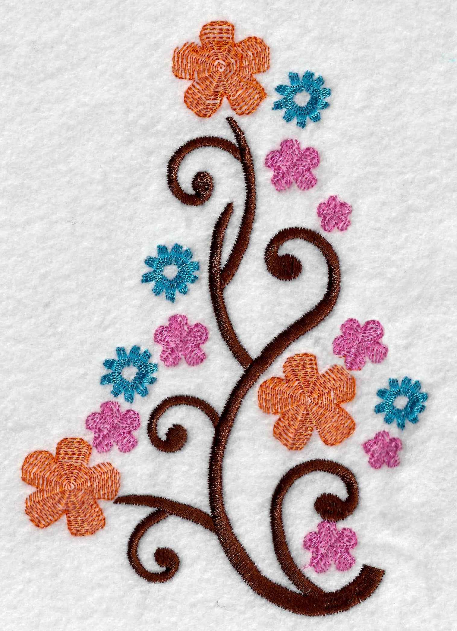 floral embroidery design