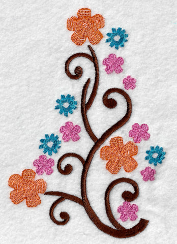 floral embroidery design