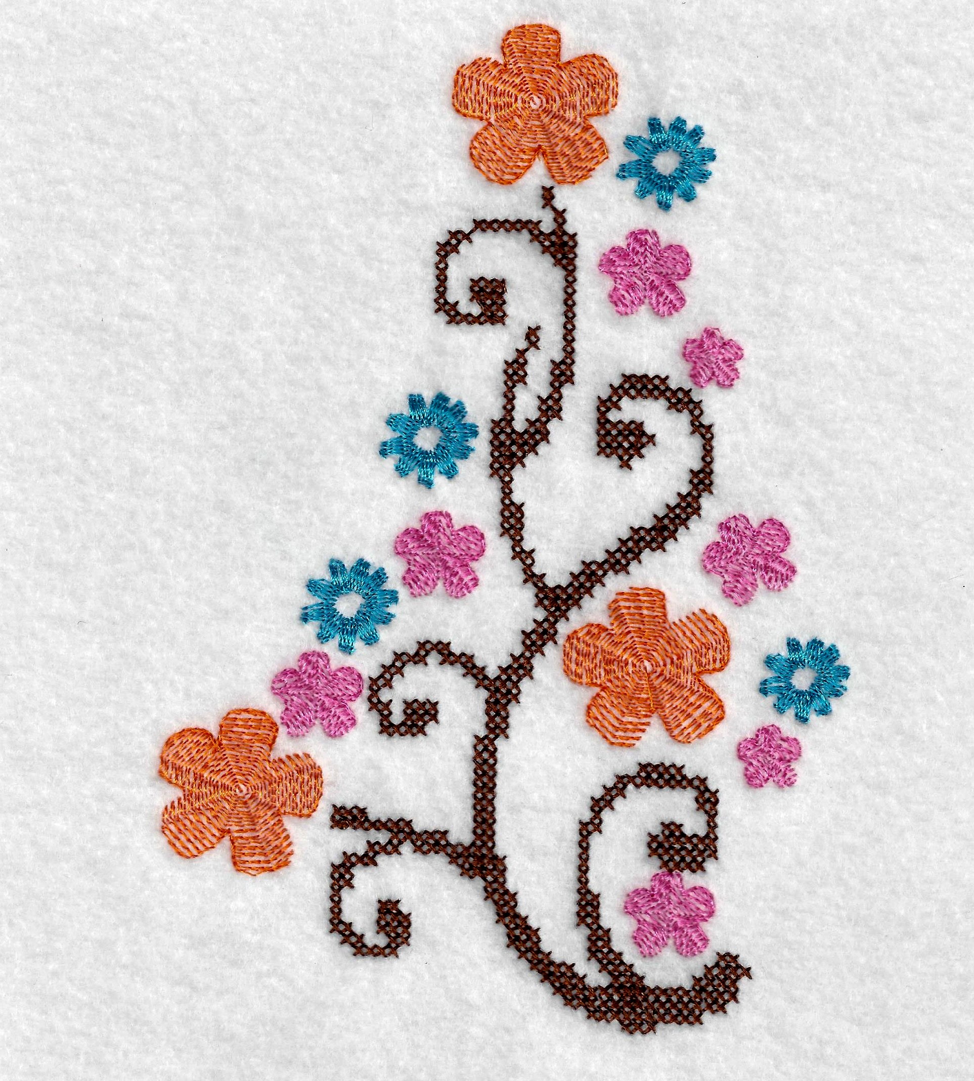 flower embroidery design