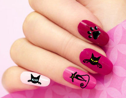 Cat Nail Decals
