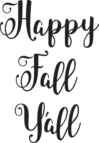 Happy Fall Y'all SVG design