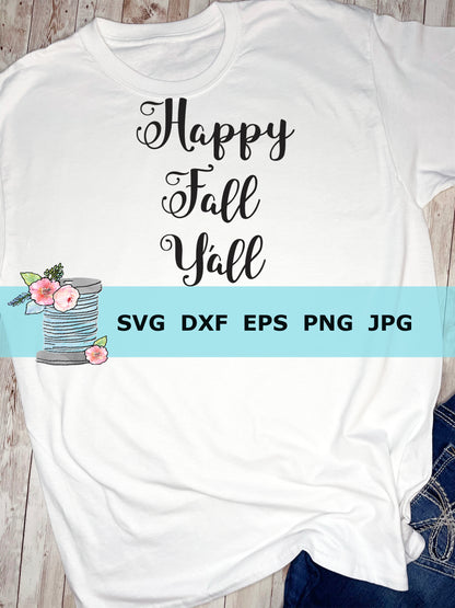 Happy Fall Y'all SVG design