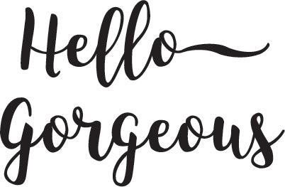 Hello Gorgeous script SVG cut file